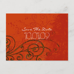 Carte Postale Faire-part Enregistrer la fenêtre de l'arbre de date -