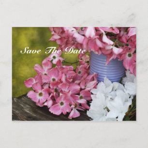 Carte Postale Faire-part Enregistrer Le Bouquet Date Spring