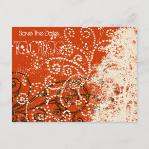 Carte Postale Faire-part Enregistrer les pointes de l'arbre des dates