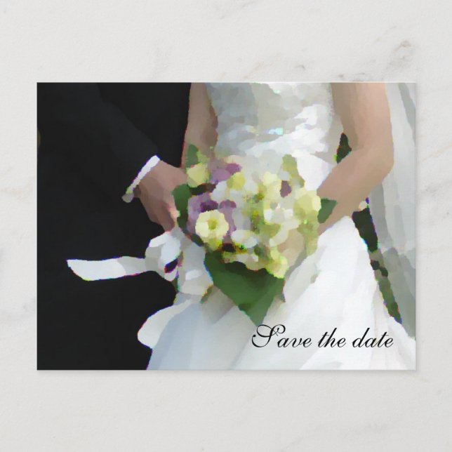 Carte Postale Faire-part Enregistrez la date (Devant)