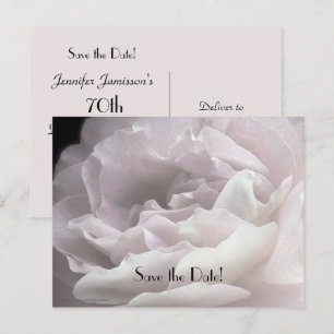 Carte Postale Faire-part Enregistrez la Date Fête des 70 ans Floral