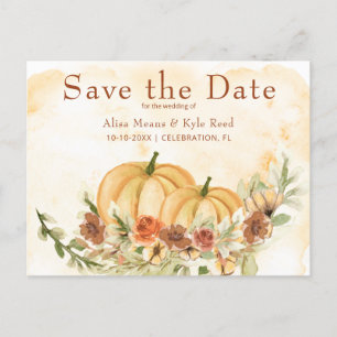 Carte Postale Faire-part Épousailles à la gouache rustique Save the Date Ci