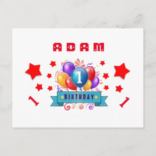 Carte Postale Faire-part ęr Sauvez l'anniversaire de date monte en ballon