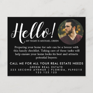 Carte Postale Faire-part Étapes de vente de maison liste de contrôle de pri