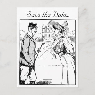 Carte Postale Faire-part Événement à la date ancienne