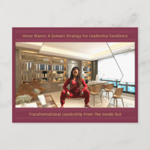 Carte Postale Faire-part Exercice Horse Stance Pour L'Excellence En Leaders