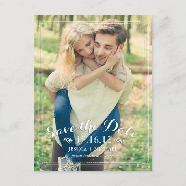 Carte Postale Faire-part Faire cadre Annonces Enregistrer la date (Devant)