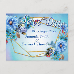 Carte Postale Faire-part Faire part de Cornflower Blues à l'aquarelle