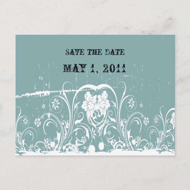 Carte Postale Faire-part Faire part Shabby Chic (Devant)