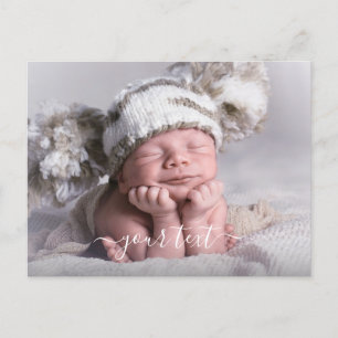 Carte Postale Faire-part Faire soi-même une annonce de naissance avec photo