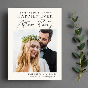 Carte Postale Faire-part Faire suivre la réception de mariage, Sauvegarder 