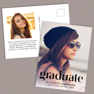 Carte Postale Faire-part Faire type photo remise de diplômes