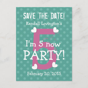 Carte Postale Faire-part Faites gagner la date où je suis la fête