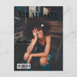 Carte Postale Faire-part Faits amusants Photo de couverture du magazine d