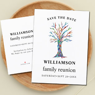 Carte Postale Faire-part Family Reunion Family Family Tree Enregistrer La D