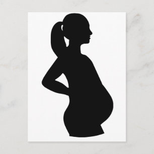 Carte Postale Faire-part Femme enceinte