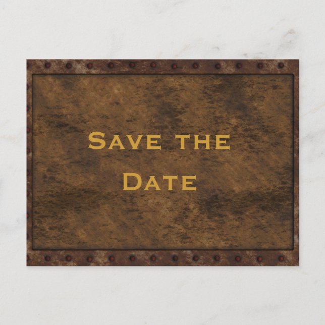 Carte Postale Faire-part Fer encadré Effet Garçons Anniversaire Double Côté (Devant)