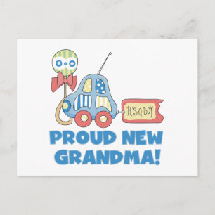 Carte Postale Faire-part Fière nouvelle grand-mère-C'est un garçon Tshirts