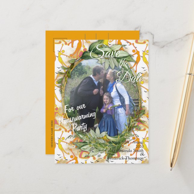 Carte Postale Faire-part Filles de yoga de danse heureuses   (Devant/Arrière en situation)