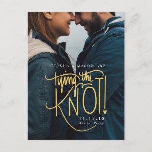 Carte Postale Faire-part Film Trailer Style Photo Enregistrer La Date