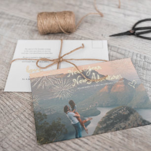 Carte Postale Faire-part Fireworks & Sparklers   Fiançailles photo du Nouve