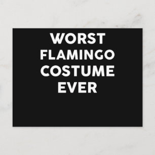 Carte Postale Faire-part Flamant rose Costume de Flamant rose le plus mau