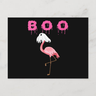 Carte Postale Faire-part Flamant rose   Flamant rose féminin Boo Ghost Hall