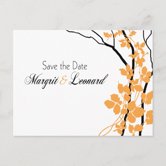 Carte Postale Faire-part Fleur de Cerisier Bella Save the Date (Devant)