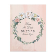 Fleur Dusk Watercolor | Save the date