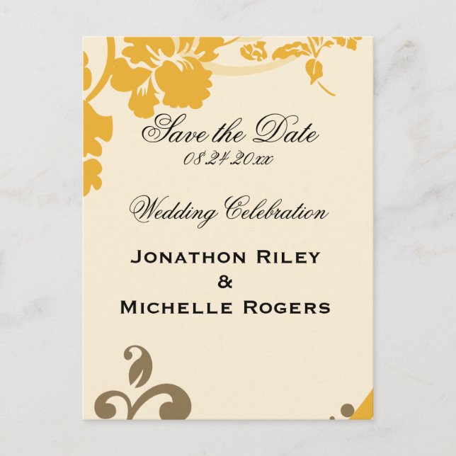 Carte Postale Faire-part Fleur Sauvage (Devant)