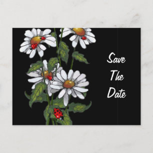 Carte Postale Faire-part Fleurs : Enregistrer la date