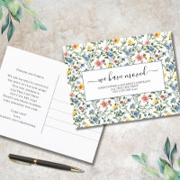 Fleurs sauvages roses bleues jaunes Cottagecore Dé