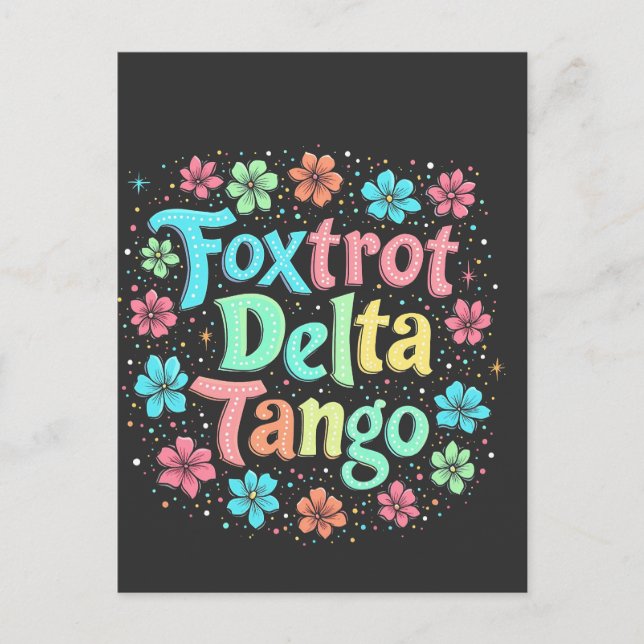 Carte Postale Faire-part Floral Subtle Anti Trump 8647 Anti Maga (Devant)