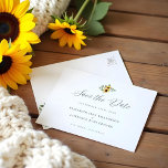 Carte Postale Faire-part Floral Yellow Aquarelle Tournesol Enregistrer la d<br><div class="desc">Célébrez votre mariage de style champêtre avec notre tournesol élégant style champêtre enregistrer notre carte postale date. Notre design comprend nos tournesols jaunes dorés peints à la main, des fleurs crème blanches et des espaces verts naturels aménagés pour créer cet élégant aménagement de style champêtre. Enregistrer les détails de la...</div>
