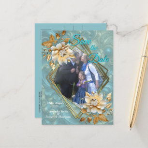 Carte Postale Faire-part Flores florales du printemps et de l'été