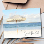 Carte Postale Faire-part Florida Beach Wedding Enregistrer la date<br><div class="desc">Mariage de plage en Floride enregistrer la date carte postale pour votre mariage de destination. Ce parapluie sur la carte postale design de la plage est la meilleure façon d'annoncer vos plans mariages à votre famille et vos amis.</div>