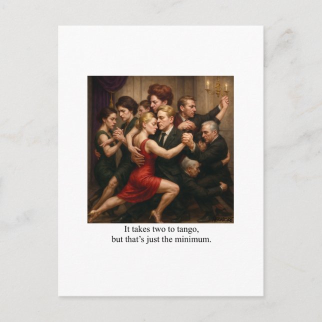 Carte Postale Faire-part Folded Announcement Card (Devant)