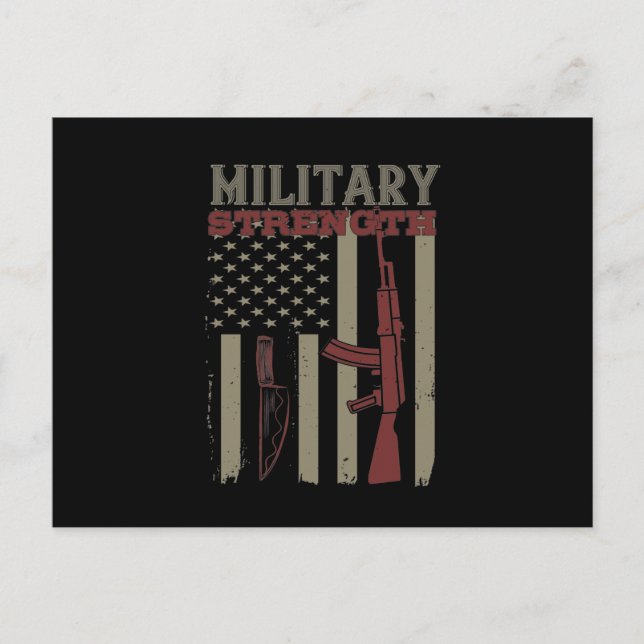 Carte Postale Faire-part Force militaire (Devant)