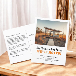 Carte Postale Faire-part Fun Tiny House photo nouvelle adresse domicile dém