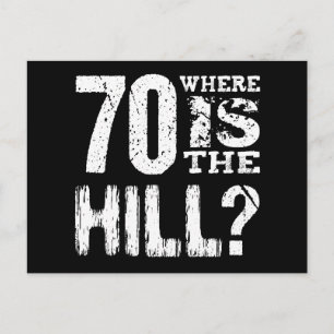 Carte Postale Faire-part Funny 70e année Anniversaire Enregistrer la date V
