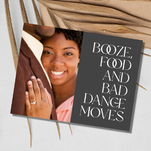 Carte Postale Faire-part Funny Modern Photo Mariage Budget Enregistrer la d