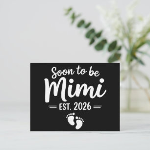 Carte Postale Faire-part Futur Mimi 2026 Annonce de Grossesse Nouveau 