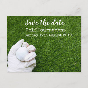 Carte Postale Faire-part Golf Sauvez la date Tournoi de golf