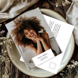 Carte Postale Faire-part Graduation photo simple et moderne minimale