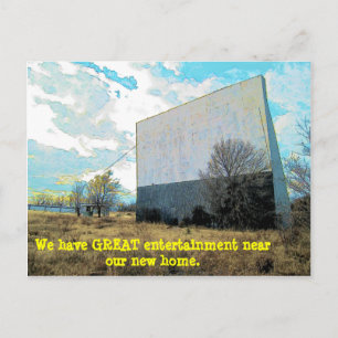 Carte Postale Faire-part Grand changement drôle d'adresse de divertissement