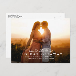 Carte Postale Faire-part Grand jour de destination mariage de destination s