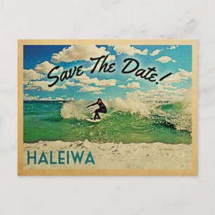Carte Postale Faire-part Haleiwa Enregistrer La Date Oahu Hawaii Surf