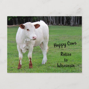 Carte Postale Faire-part Happy Cows Nouvelle adresse / Changement d'adresse