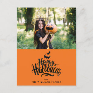 Carte Postale Faire-part Happy Halloween Photo de famille