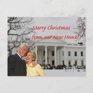 Carte Postale Faire-part Hillary & Bill Nouvelle Adresse